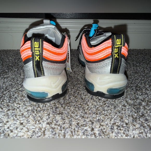 Nike Air Max 97 GS Sky orange and gray sneaker - Picture 3 of 7